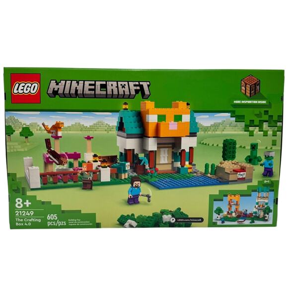 LEGO Minecraft BRAND NEW The Crafting Box 4.0 21249 Building Bricks Retired - Picture 2 of 5